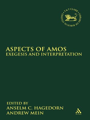 cover image of Aspects of Amos